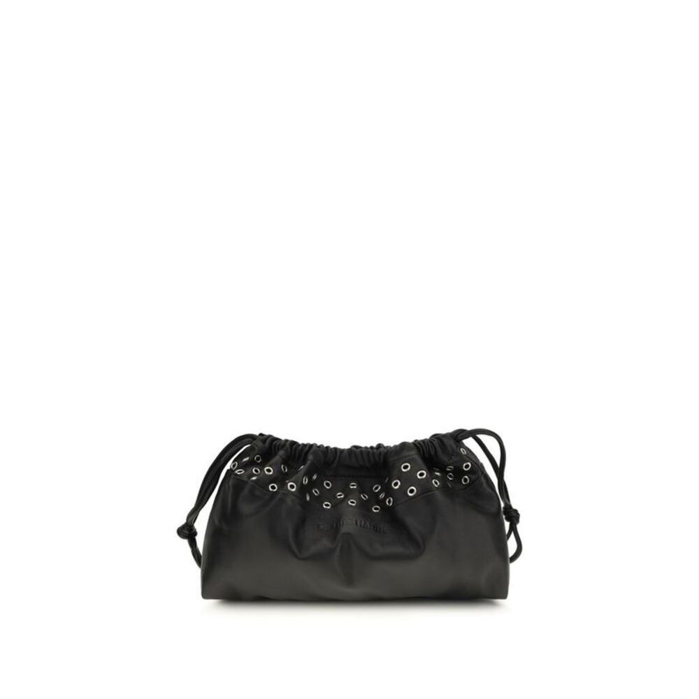 Pierre Hardy Black Calf Leather Bos Taurus Clutch Women's Bag